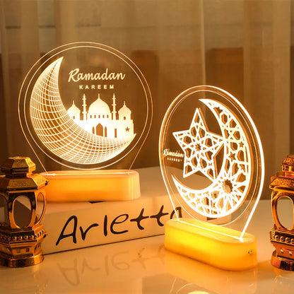3D Ramadan Mubarak Night Light